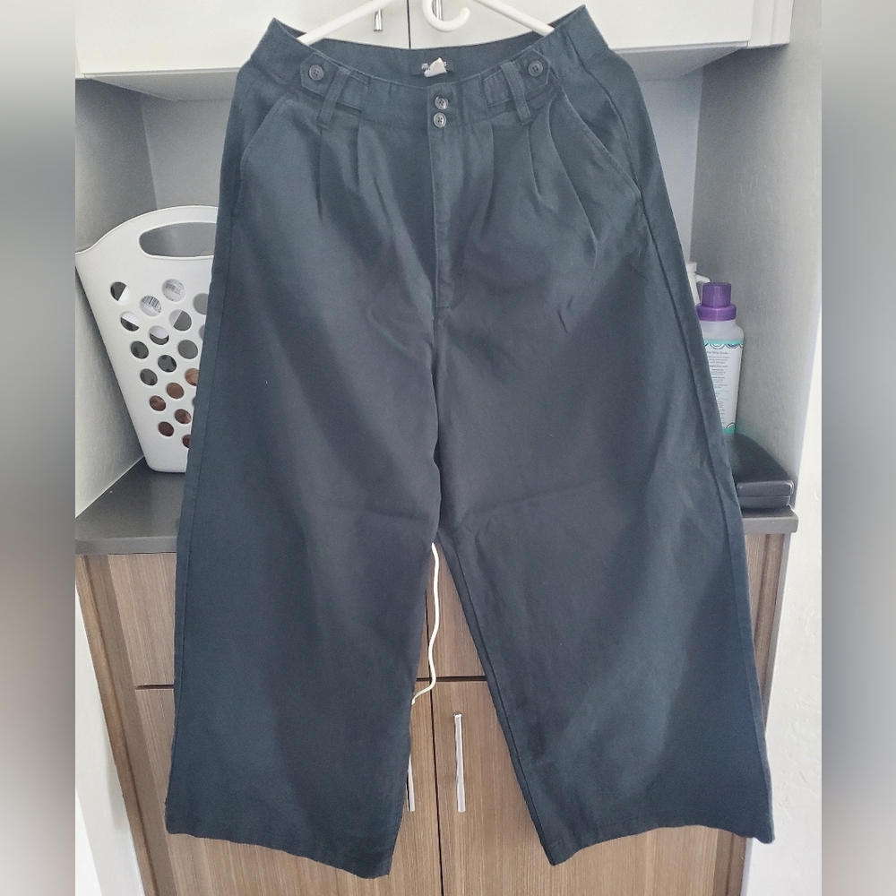 Madewell Women's Black Wide Leg Pants